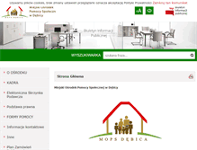 Tablet Screenshot of mops-debica.ires.pl