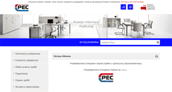 Desktop Screenshot of pec-oswiecim.ires.pl