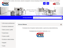 Tablet Screenshot of pec-oswiecim.ires.pl